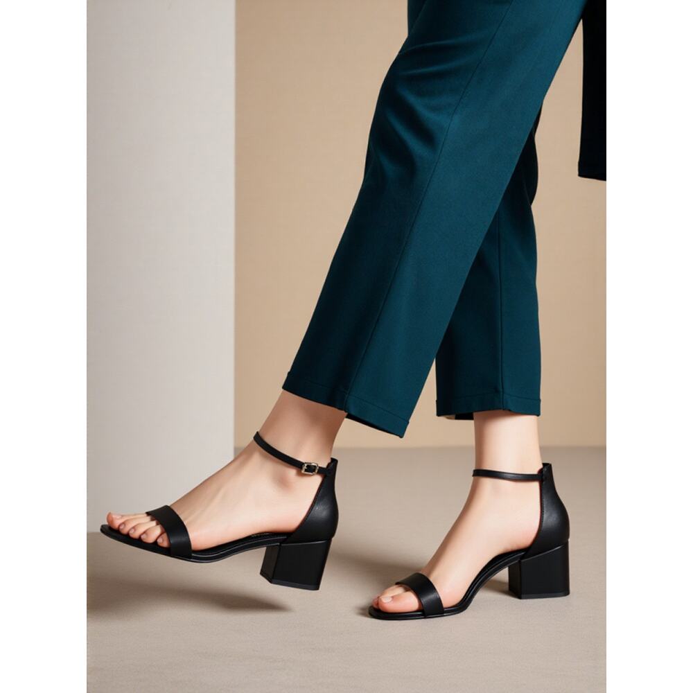 Women Sandals Amazon Essentials Women‎ Heeled Sandals Size 9 Black